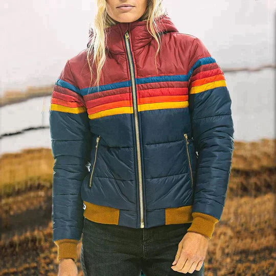 Emily | Retro parka with fur hood