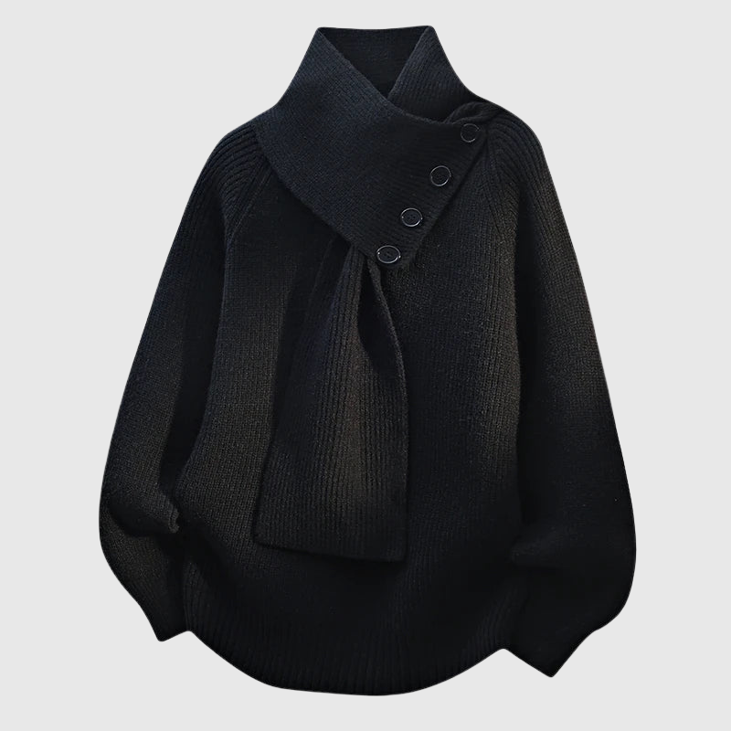 Lorinda | Cozy Scarf-Neck Sweater