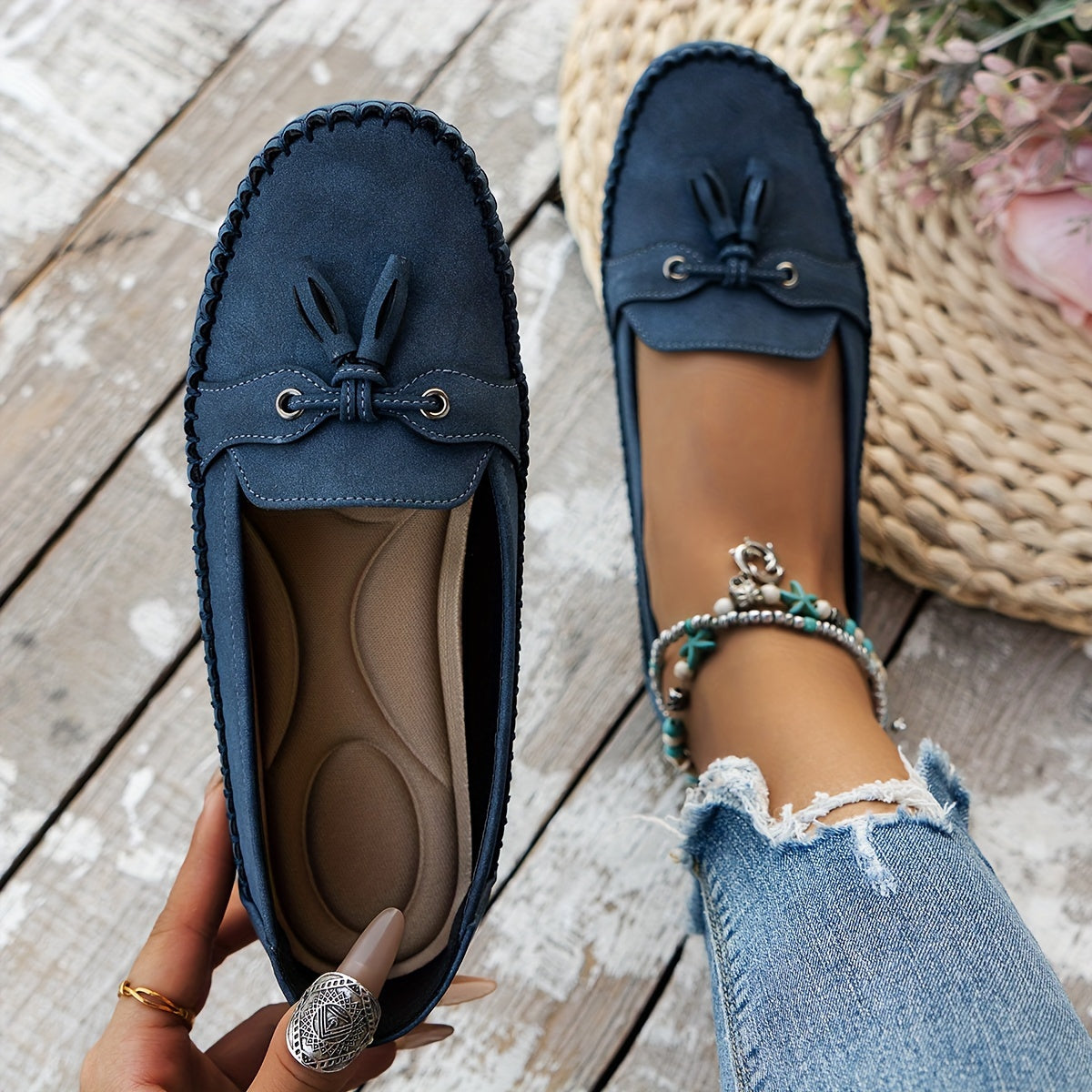 Nadine™ - Classic Loafers with Tassel Detail