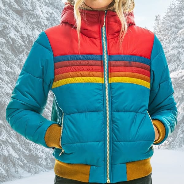 Emily | Retro parka with fur hood