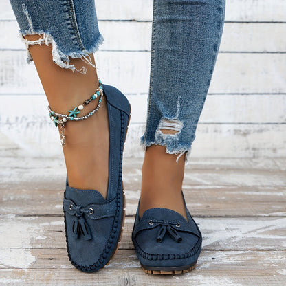 Nadine™ - Classic Loafers with Tassel Detail