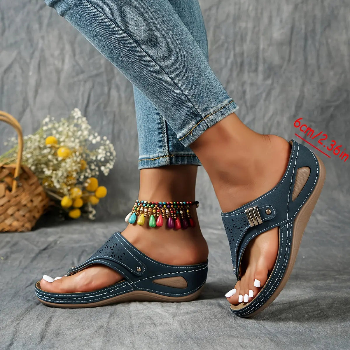 Élodie™ - Women's Wedge Flip Flops