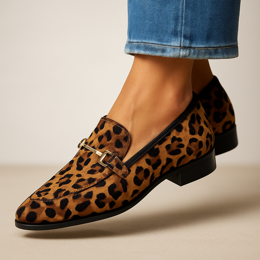 Elainette | Leopard Accent Loafer