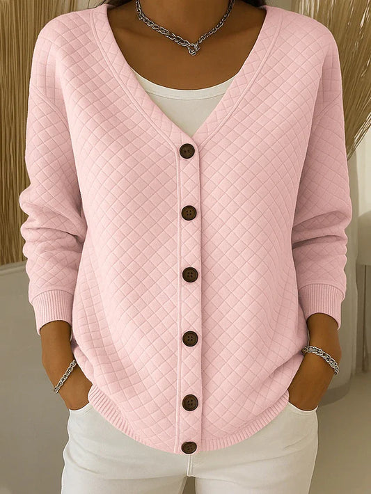Janice | Textured Button Cardigan