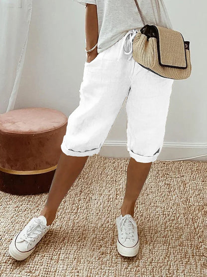 Cotton Linen Women's Shorts