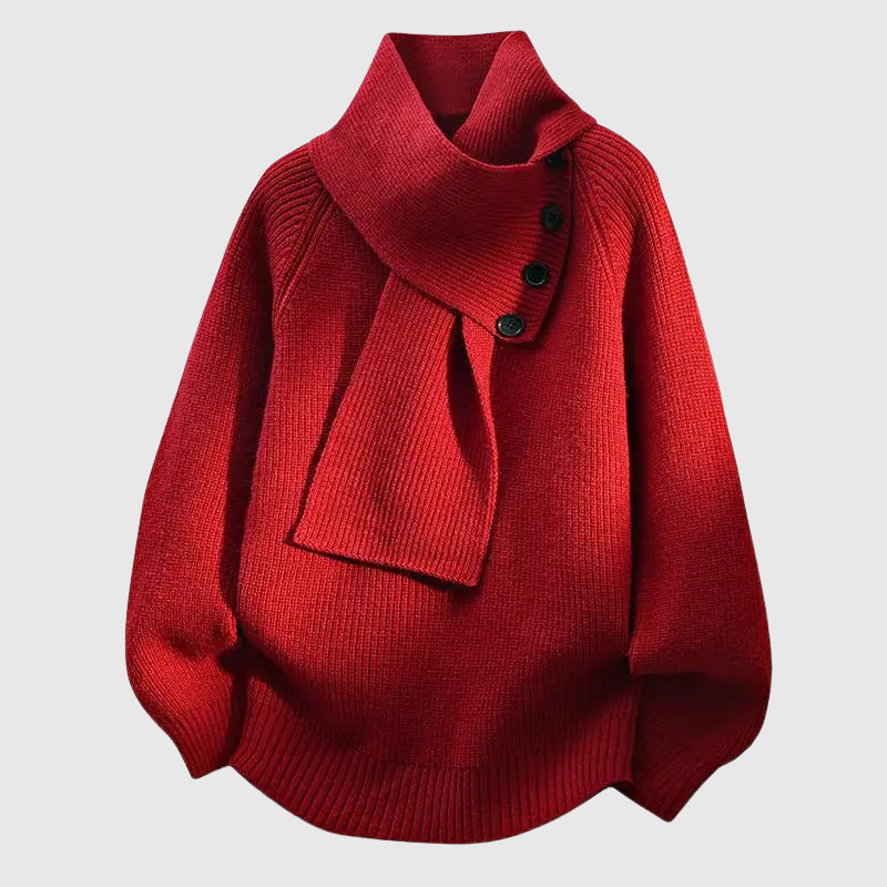 Lorinda | Cozy Scarf-Neck Sweater