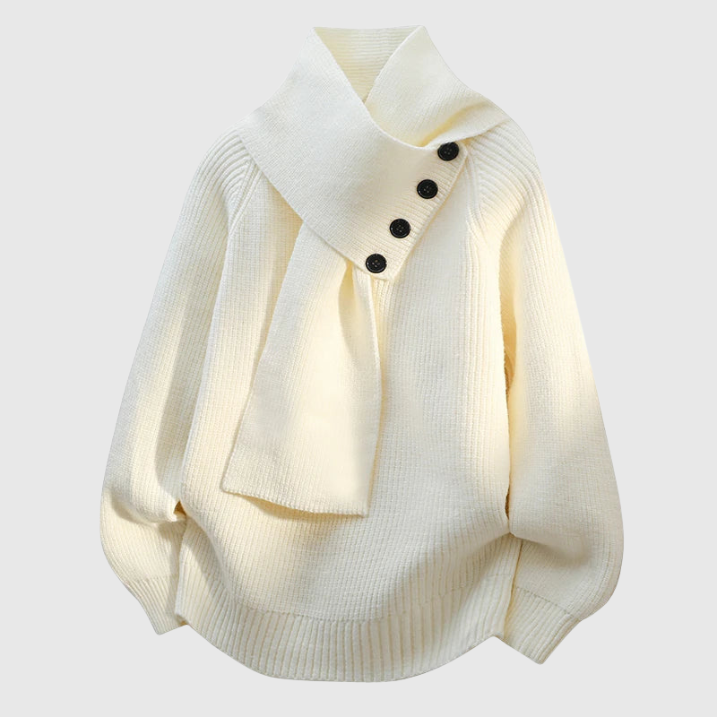Lorinda | Cozy Scarf-Neck Sweater