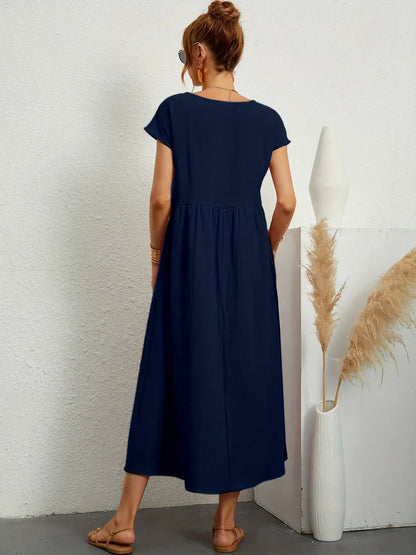 Gabrielle - Timeless Elegance Fluid Midi Dress