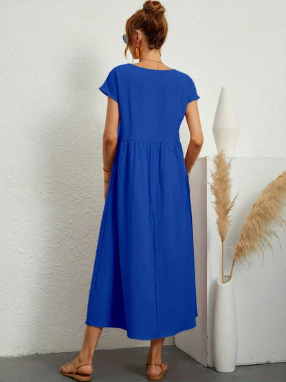 Gabrielle - Timeless Elegance Fluid Midi Dress