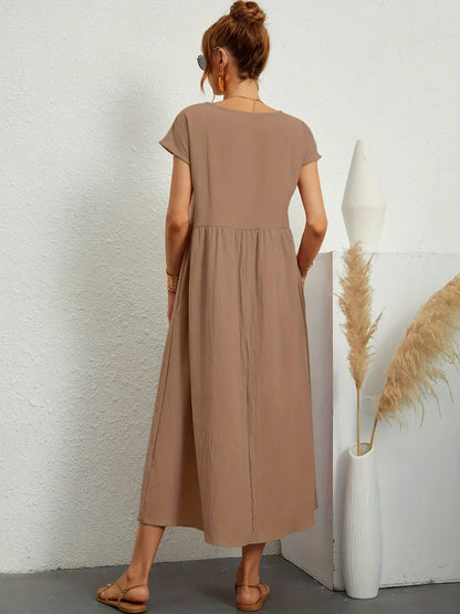 Gabrielle - Timeless Elegance Fluid Midi Dress