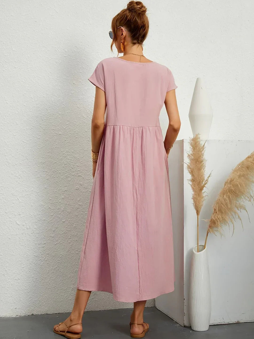 Gabrielle - Timeless Elegance Fluid Midi Dress