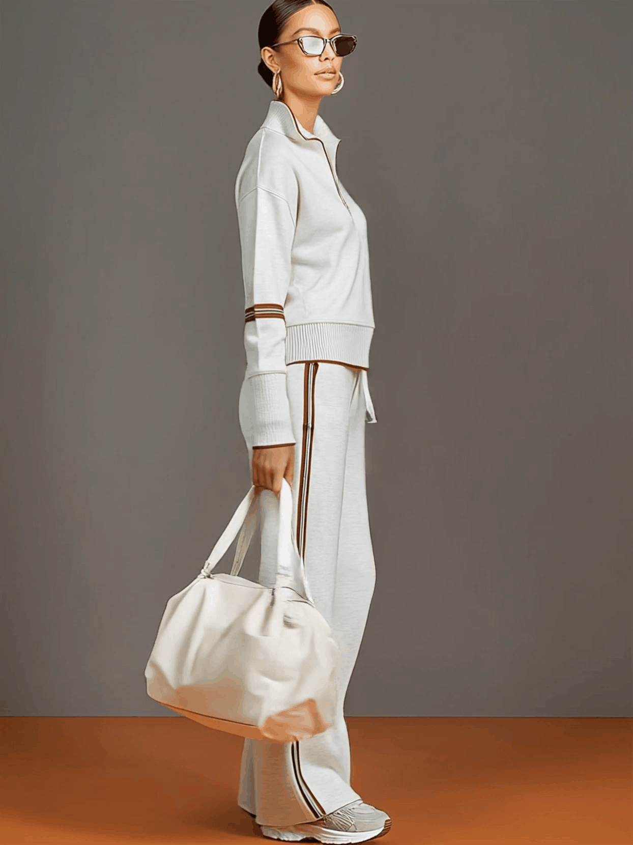 Marietta – blouse and pants with wide legs