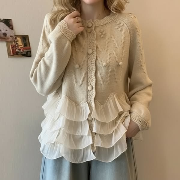 Rosalie | Ruffle Cardigan
