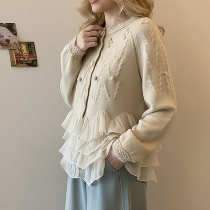 Rosalie | Ruffle Cardigan