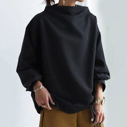Maeve | High-Neck Drape Top
