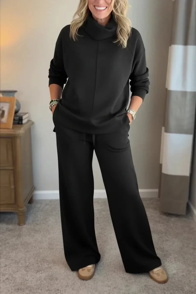 Sylvie | Two-Piece Travel Set with Turtleneck