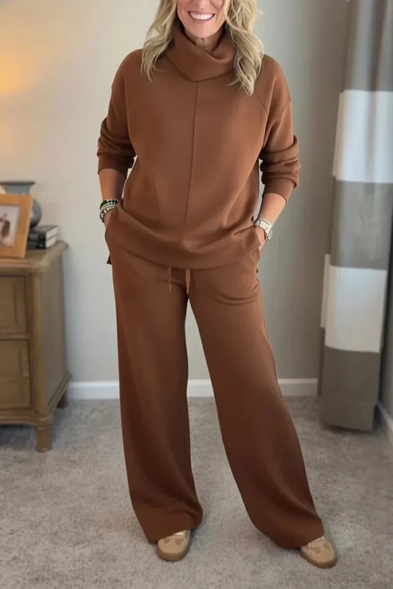 Sylvie | Two-Piece Travel Set with Turtleneck