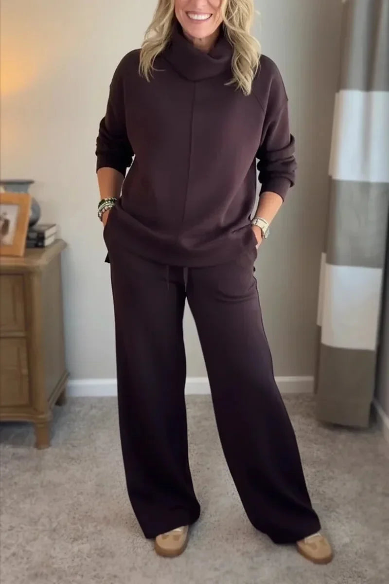 Sylvie | Two-Piece Travel Set with Turtleneck