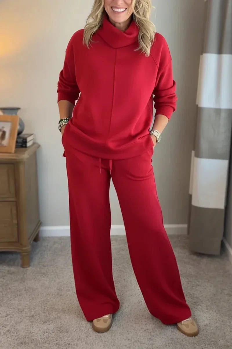Sylvie | Two-Piece Travel Set with Turtleneck