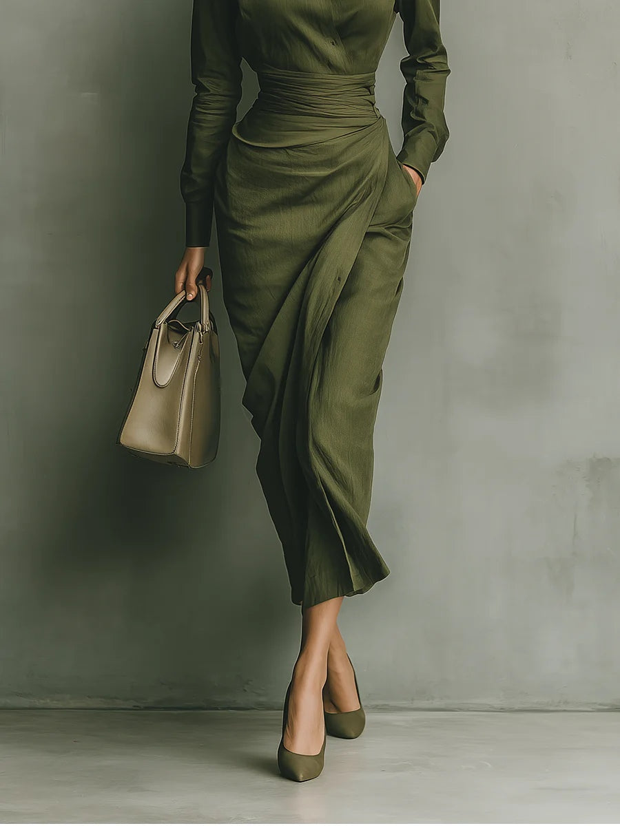 Eliara | Sculpted Midi Dress