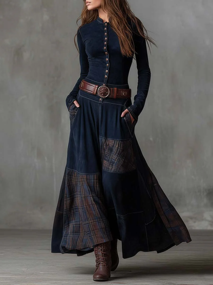 Helena | Patchwork Maxi Dress