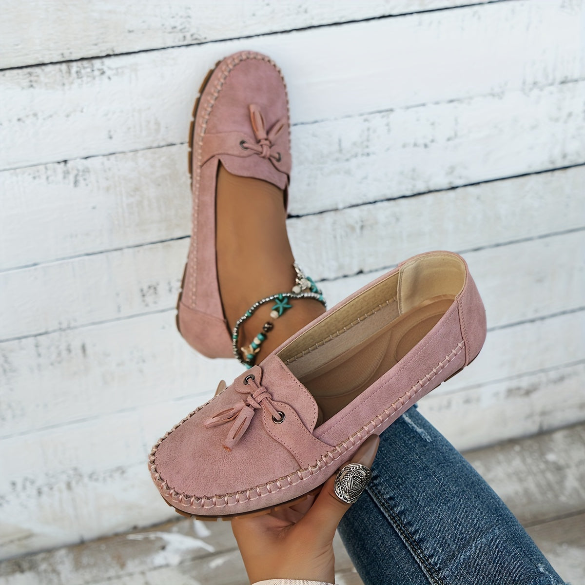 Nadine™ - Classic Loafers with Tassel Detail