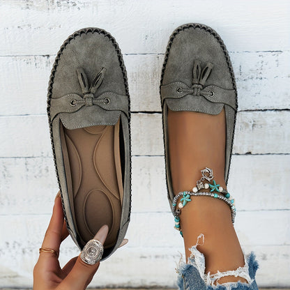 Nadine™ - Classic Loafers with Tassel Detail