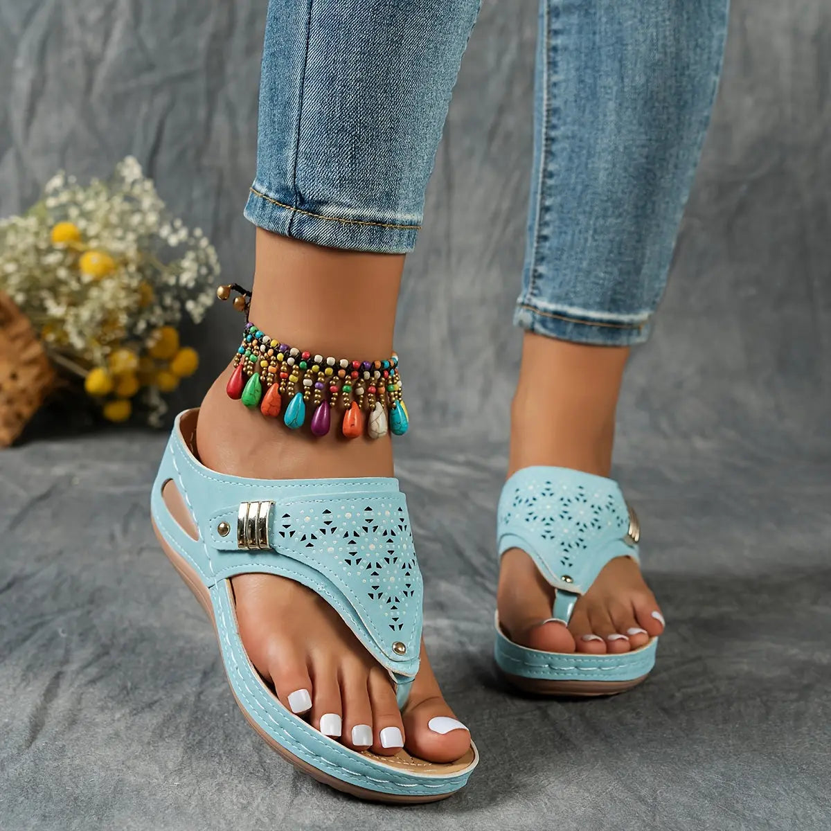 Élodie™ - Women's Wedge Flip Flops