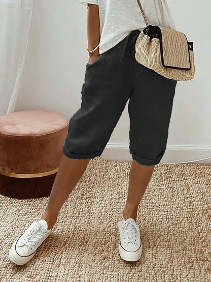 Cotton Linen Women's Shorts